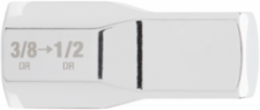 3/8 Inch Drive to 1/2 Inch Male Adapter, Chrome Vanadium Steel, 0.63 Inch Length