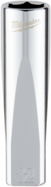 3/8 Inch Drive 12mm Metric 6-Point Deep Socket, Chrome Finish