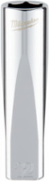 3/8 Inch Drive 12mm Metric 6-Point Deep Socket, Chrome Finish