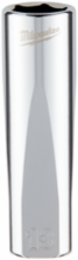 3/8 Inch Drive 13mm Metric 6-Point Deep Socket, Chrome Finish