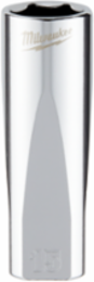 3/8 Inch Drive 15mm Metric 6-Point Deep Socket, Chrome Finish