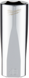 3/8 Inch Drive 18mm Metric Deep Socket, Chrome Finish, 6-Point