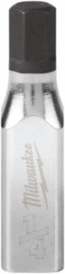 1/4 Inch Drive Hex Bit Socket, 1.625 Inch Length, S2 Steel, Chrome Finish