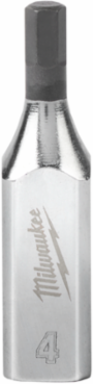 1/4 Inch Drive 4mm Hex Bit Socket, Chrome, S2 Steel, Standard Design