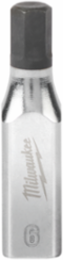 1/4 Inch Drive 6mm Hex Bit Socket, Standard Length, Chrome Plated, S2 Steel