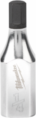 3/8 Inch Drive 1/4 Inch Hex Bit Socket, Chrome Plated, S2 Steel, 1.750 Inch Length
