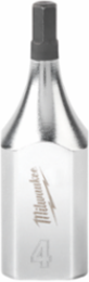 3/8 Inch Drive 4mm Hex Bit Socket, S2 Steel, 1.750 Inch Length