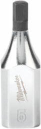3/8 Inch Drive 5mm Hex Bit Socket, 1.750 Inch Length, S2 Steel, Chrome Plated