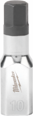 3/8 Inch Drive 10mm Hex Bit Socket, Chrome Plated, S2 Steel, 2 Inch Long