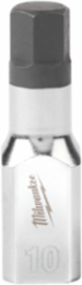 3/8 Inch Drive 10mm Hex Bit Socket, Chrome Plated, S2 Steel, 2 Inch Long