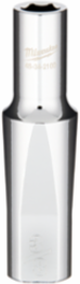 1/2 Inch Drive 3/8 Inch Deep Well 6-Point Socket, Chrome Vanadium Steel