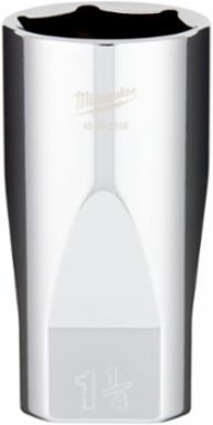 1/2 Inch Drive 1-1/4 Inch Deep Socket, Chrome Vanadium Steel, 6 Point