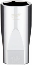 1/2 Inch Drive 1-1/4 Inch Deep Socket, Chrome Vanadium Steel, 6 Point