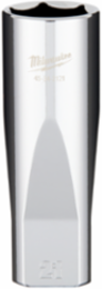 1/2 Inch Drive 21mm Deep Socket, Chrome Vanadium Steel, 6-Point