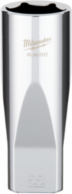 1/2 Inch Drive 22mm Deep Socket, 6 Point, Chrome Vanadium Steel