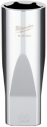 1/2 Inch Drive 22mm Deep Socket, 6 Point, Chrome Vanadium Steel