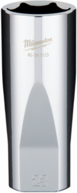 1/2 Drive 23mm Deep Socket, 6-Point, Chrome Vanadium Steel