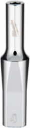 1/4 Inch Drive Deep Well Socket - 4mm, 6-Point, Chrome Vanadium Steel