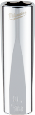 3/8 Inch Drive 9/16 Inch SAE 6-Point Deep Socket, Chrome Finish