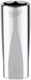 3/8 Inch Drive 3/4 Inch SAE 6-Point Deep Socket, Steel, 2.76 Inch Length