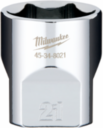 3/8 Inch Drive 21mm 6-Point Socket with Chrome Vanadium Steel