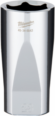 3/8 Inch Drive 23mm Deep Socket, Chrome Vanadium Steel, 6-Point