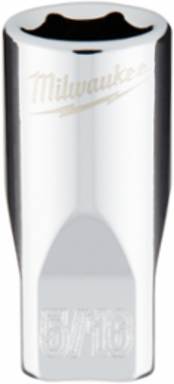 1/4 Inch Drive 5/16 Inch SAE 6-Point Socket, Chrome Finish