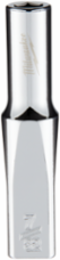 1/4 Inch Drive 7/32 Inch SAE 6-Point Deep Socket, Chrome Finish