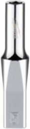 1/4 Inch Drive 5mm Deep Socket, 6-Point Steel with Chrome Finish