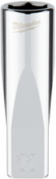 1/4 Inch Drive 11mm Metric 6-Point Deep Socket, Chrome Finish