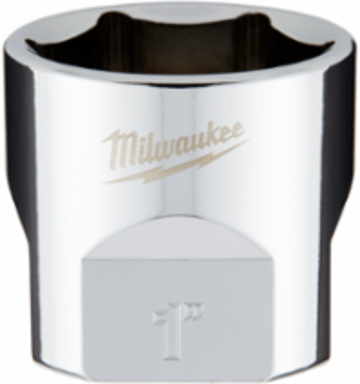 3/8 Inch Drive 1 Inch SAE 6-Point Socket, Chrome Finish