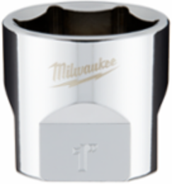 3/8 Inch Drive 1 Inch SAE 6-Point Socket, Chrome Finish