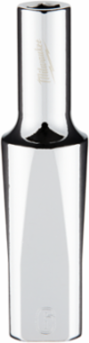 3/8 Inch Drive 6mm Metric Deep Socket, Chrome, 6-Point