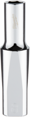 3/8 Inch Drive 8mm Deep Socket, 6-Point, Chrome Finish