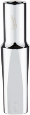 3/8 Inch Drive 9mm Metric Deep Socket, 6-Point, Chrome Finish