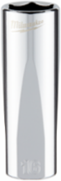 3/8 Inch Drive 16mm Metric 6-Point Deep Socket, Chrome Finish, Deep Well