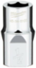 1/2 Inch Drive 6-Point Socket with FOUR FLATTM Sides, Chrome Vanadium Steel