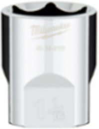 1/2 Inch Drive 1-1/16 Inch SAE 6-Point Socket, Chrome Vanadium Steel