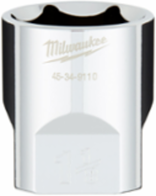 1/2 Inch Drive 1-1/8 Inch SAE 6-Point Socket, Chrome Vanadium Steel