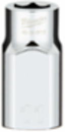 1/2 Inch Drive 11MM Metric 6-Point Socket, Chrome Vanadium Steel, FOUR FLATTM Sides