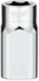 1/2 Inch Drive 12MM Metric 6-Point Socket, Chrome Vanadium Steel