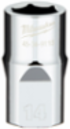 1/2 Inch Drive 14MM Metric 6-Point Socket, Chrome Vanadium Steel
