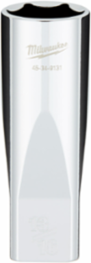 1/2 Inch Drive 13/16 Inch SAE 6-Point Deep Socket, Chrome Vanadium Steel