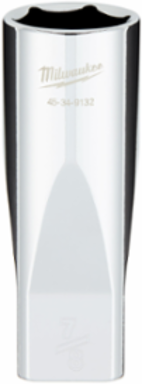 1/2 Inch Drive 7/8 Inch SAE 6-Point Deep Socket, Chrome Vanadium Steel