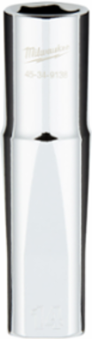 1/2 Inch Drive 14MM 6-Point Deep Socket, Chrome Vanadium Steel, FOUR FLATTM Sides