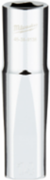1/2 Inch Drive 14MM 6-Point Deep Socket, Chrome Vanadium Steel, FOUR FLATTM Sides