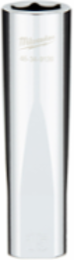 1/2 Inch Drive 15MM Deep Socket - 6 Point, Chrome Vanadium Steel, FOUR FLATTM Sides