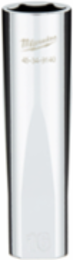 1/2 Inch Drive 16MM Metric 6-Point Deep Socket with Chrome Finish