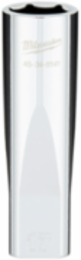 1/2 Inch Drive 17MM Metric Deep Socket, Chrome Vanadium Steel, 6-Point