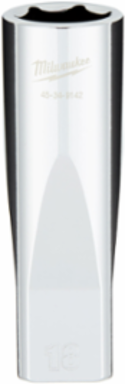 1/2 Inch Drive 18MM Metric Deep Socket, 6-Point, Chrome Vanadium Steel